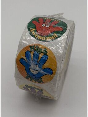High Five Sticker Roll- 100 Pc.New In Package Sealed! Fun Express